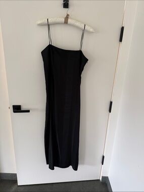 Jenni kayne black midi dress, size small